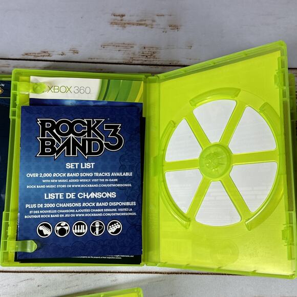 4x Rock Band 3 (Xbox 360, 2010) – Case & Manual Only, No Game Discs - Picture 6 of 7